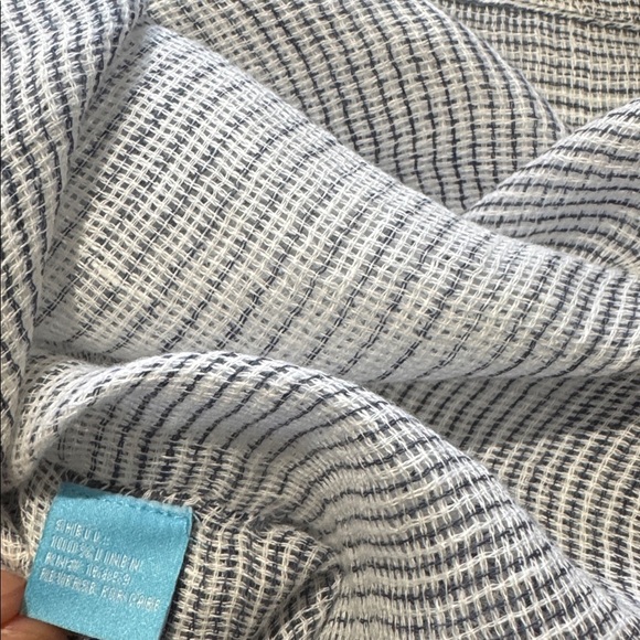 J. McLaughlin 100 % Linen Ombre Stripe Tunic kimonk size M/L - Picture 7 of 9